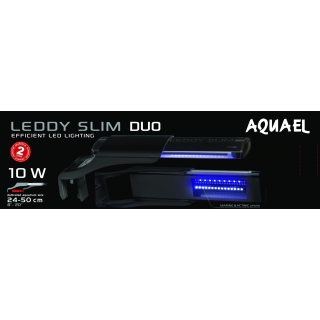 Aquael Leddy Slim 10W Duo Sunny & Plant 25-50 cm schwarz