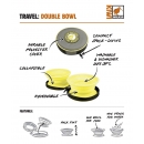 Kiwi Walker Travel Double Bowl