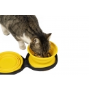 Kiwi Walker Travel Double Bowl - Slowfeeder