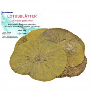 Garnelengarten® Lotusblätter 10 gr