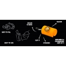 Kiwi Walker Waste Bag Holder - Orange