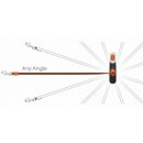 Kiwi Walker Retractable Dog Leash 360° - Size M - Schwarz & Weiß / Orange