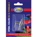 Aqua Nova 1-fach Lufthahn Metall 4/6 mm mit Gewinde