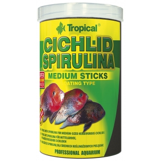Tropical Cichlid Spirulina Medium Sticks 1 Liter