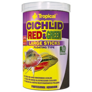 Tropical Cichlid Red & Green Large Sticks 5 Liter
