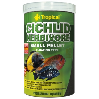 Tropical Cichlid Herbivore Small Pellet 1 Liter