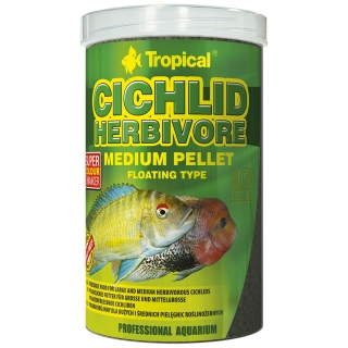 Tropical Cichlid Herbivore Medium Pellet 5 Liter