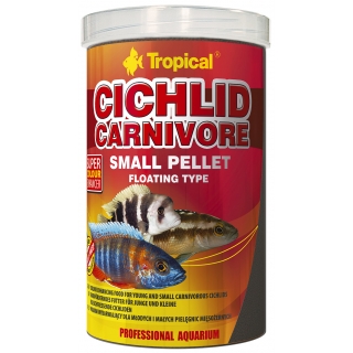 Tropical Cichlid Carnivore Small Pellet 5 Liter